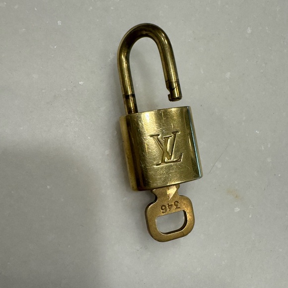 Louis Vuitton Authenic lock & key set brass lock #346 - Picture 3 of 5